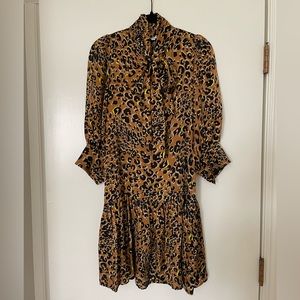Hunter Bell Leopard Keely Dress - Size Small